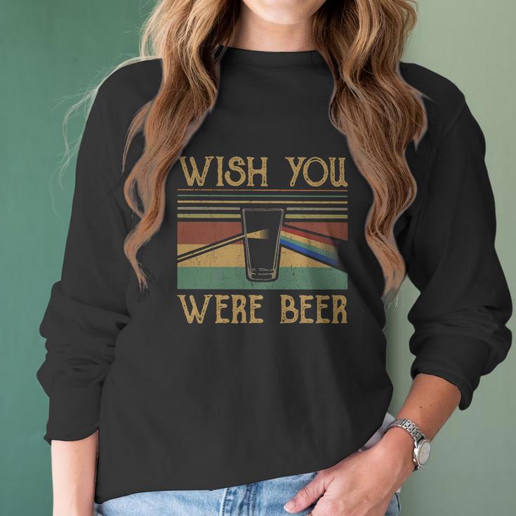 Pink Floyd Vintage Wish You Were Beer Shirt Women Long Sleeve Tshirt