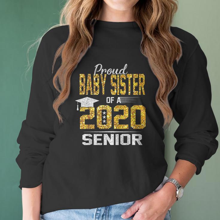 Proud Lil Baby Sister Of A 2020 Senior Women Long Sleeve Tshirt