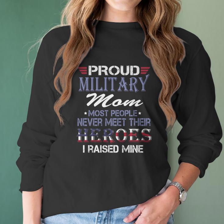 Proud Military Mom Women Long Sleeve Tshirt