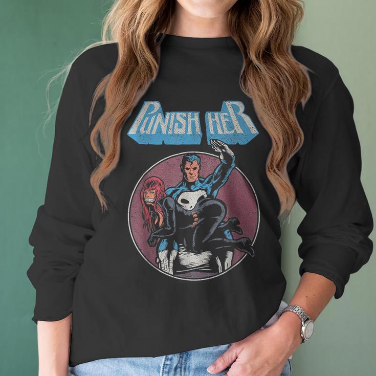 Punish Her Men Women T-Shirt Graphic Print Casual Unisex Tee Women Long Sleeve Tshirt