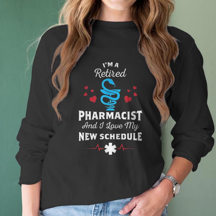 Retired Pharmacist Gift For The Retirement Party Pharmacy Women Long Sleeve Tshirt