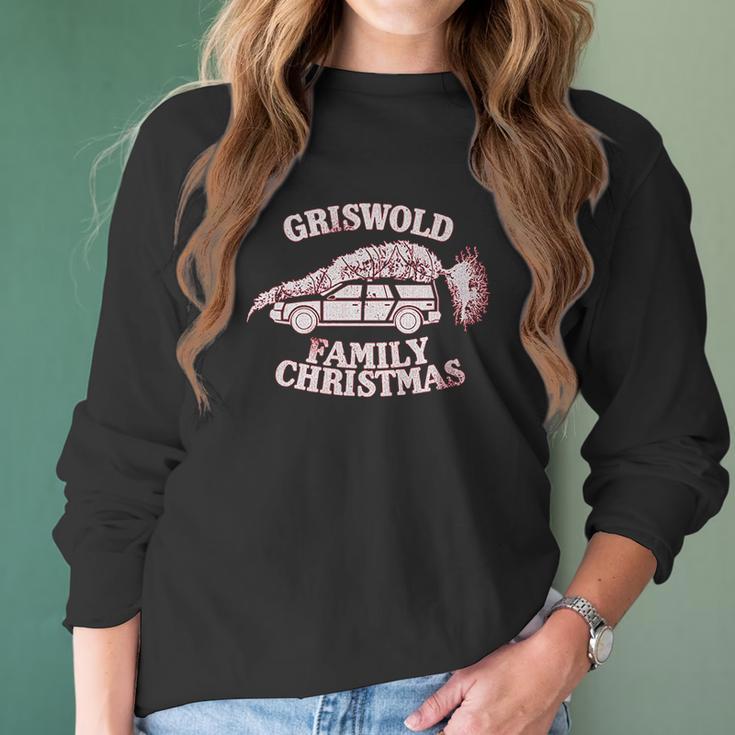 Ripple Junction National Lampoon Christmas Vacation Griswold Family Christmas Women Long Sleeve Tshirt