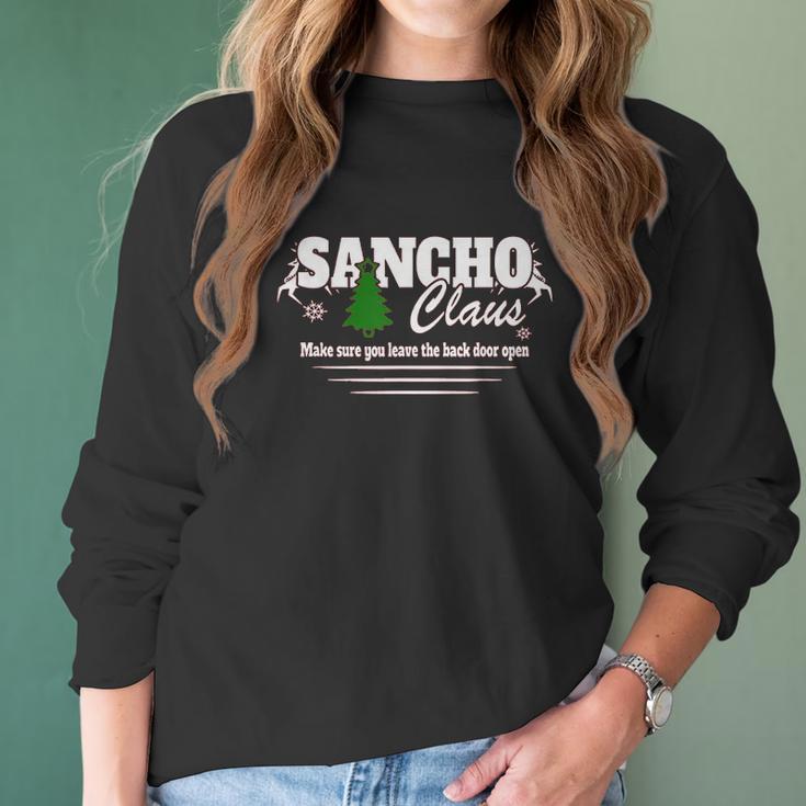 Sancho Claus Funny Christmas Women Long Sleeve Tshirt