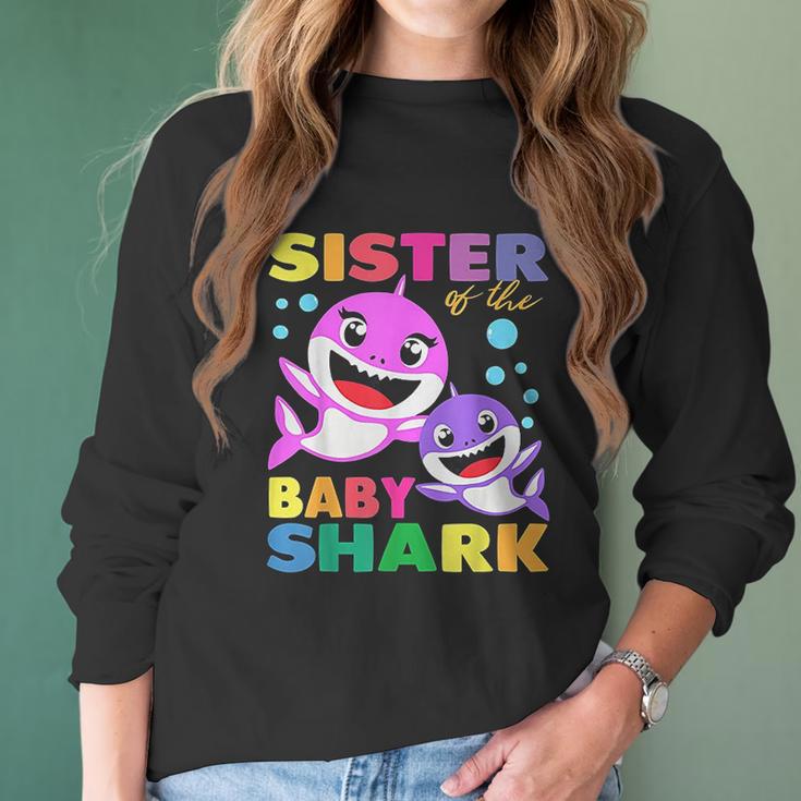 Sister Of The Baby Shark Women Long Sleeve Tshirt