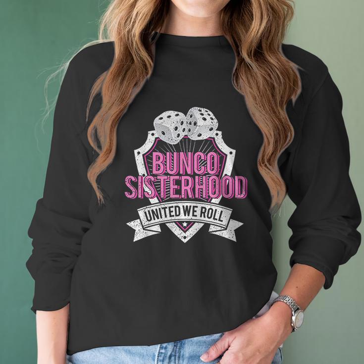 Sisterhood United We Roll Funny Game Women Long Sleeve Tshirt