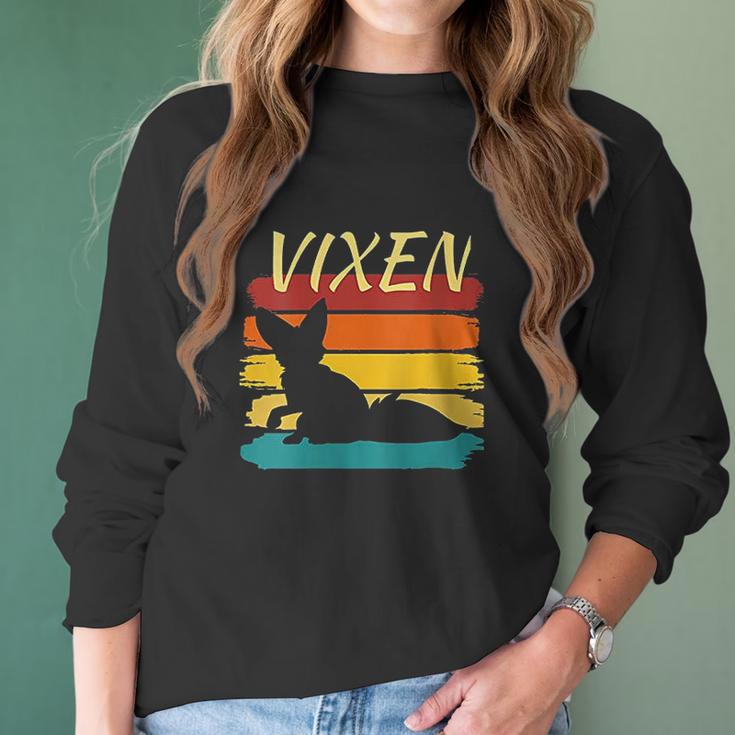 For Women Stag Vixen Women Long Sleeve Tshirt