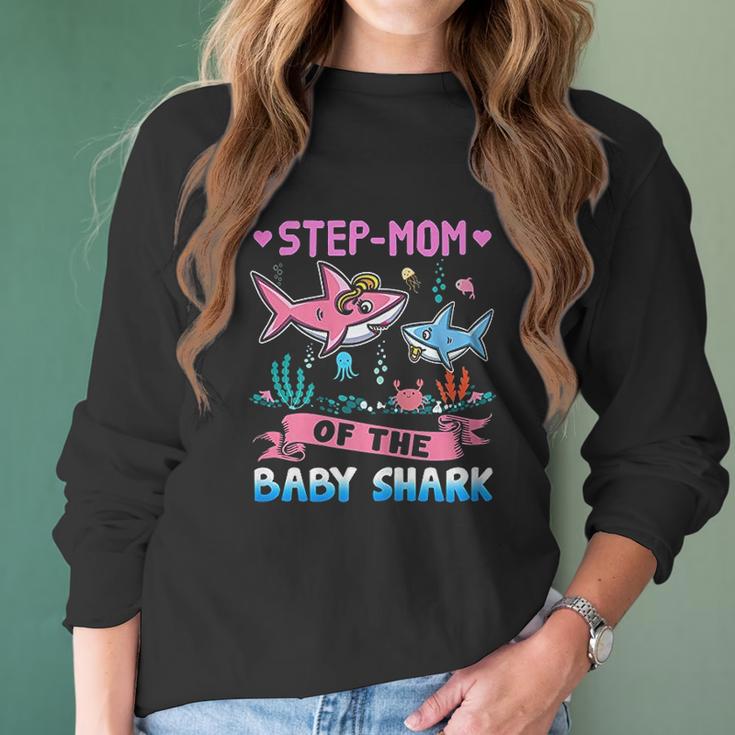 Step Mom Of The Baby Shark Women Long Sleeve Tshirt