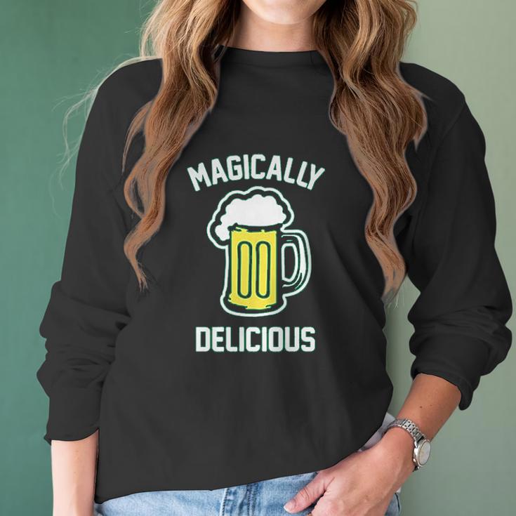 Tipsy Elves Funny Beer Drinking St Patricks Graphic Women Long Sleeve Tshirt