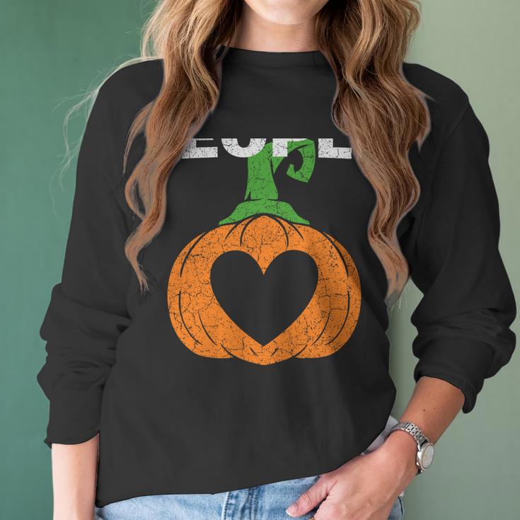 Trick Or Treat People With Kindness Cute Halloween Costume Sweatshirt Men Women T-Shirt Graphic Print Casual Unisex Tee Women Long Sleeve Tshirt