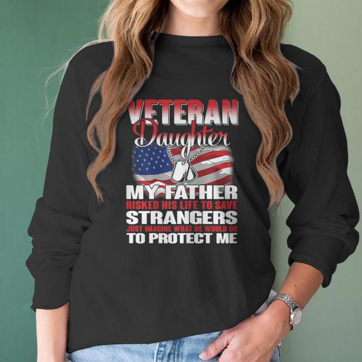 Vereran Gifts Vietnam Veteran Daughter Women Long Sleeve Tshirt