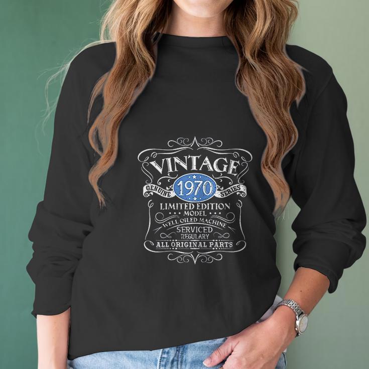 Vintage 1970 50Th Birthday Women Long Sleeve Tshirt