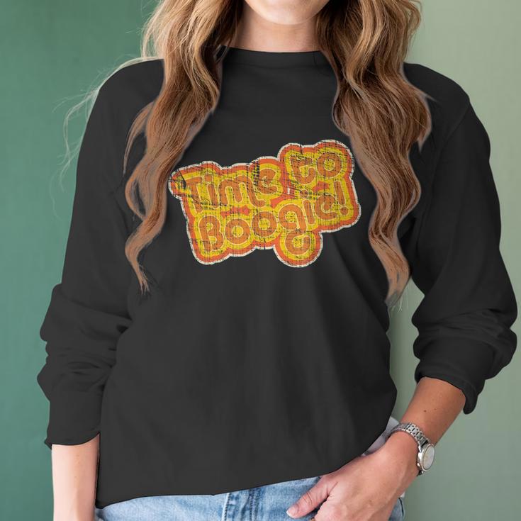 Vintage 1970S Time To Boogie Men Women Kids Women Long Sleeve Tshirt