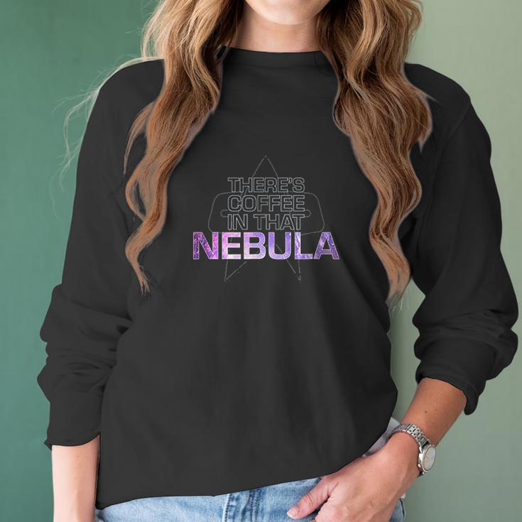 Voyager Coffee In That Nebula Women Long Sleeve Tshirt