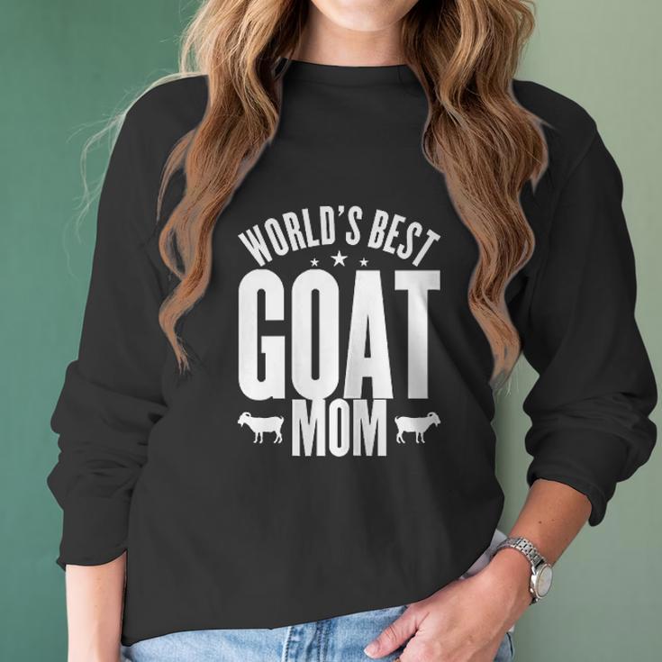 World Best Goat Mom Mothers Day Women Long Sleeve Tshirt