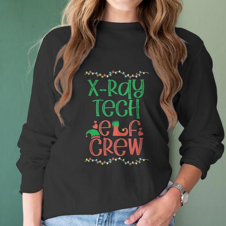 Xray Tech Christmas Elf Radiologist Radiology Rad Tech Gift Women Long Sleeve Tshirt