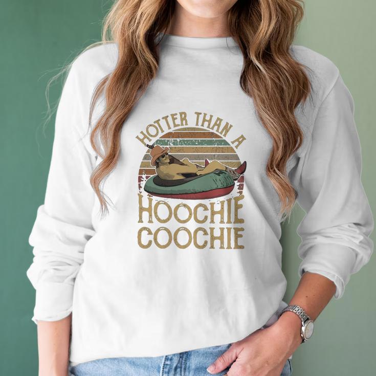 Alan Jackson Hotter Than A Hoochie Coochie Ugly Christmas Shirt Women Long Sleeve Tshirt