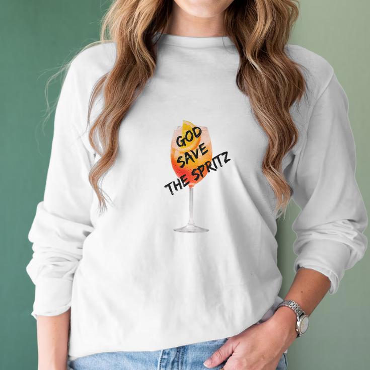 Aperol God Save The Spritz Topseller Hype Women Long Sleeve Tshirt