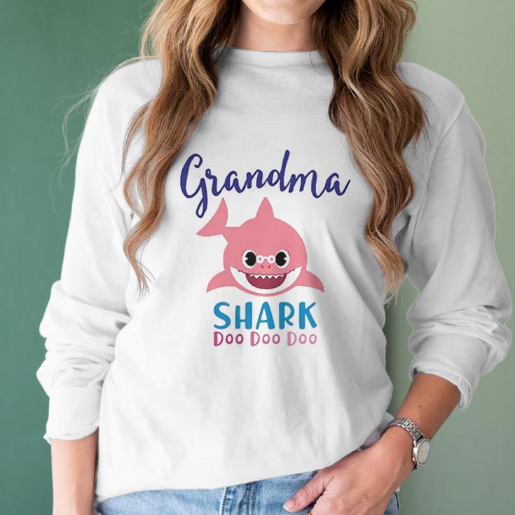 Baby Shark Grandma Shark Doo Doo Doo Women Long Sleeve Tshirt