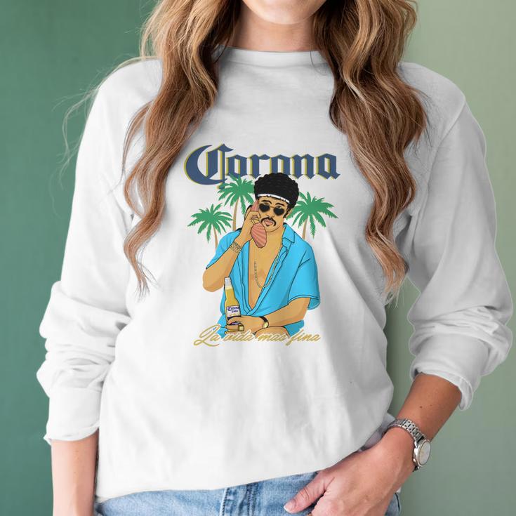 Bad Bunny X Corona Beer Hoodie Women Long Sleeve Tshirt