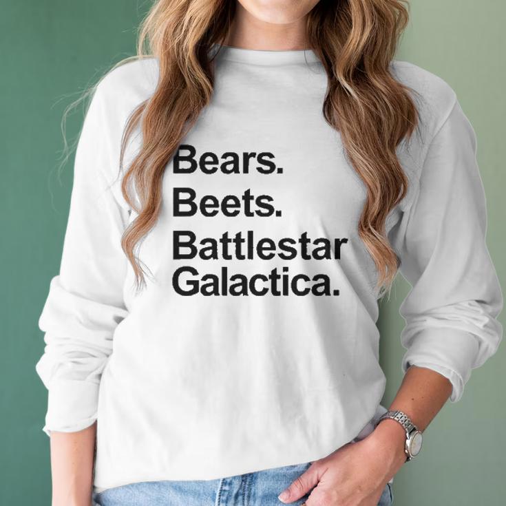 Bears Beets Battlestar Galactica Funny Sport Women Long Sleeve Tshirt