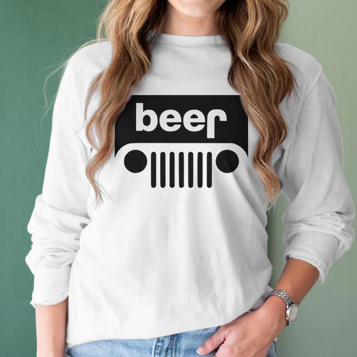 Beer Jeep Women Long Sleeve Tshirt