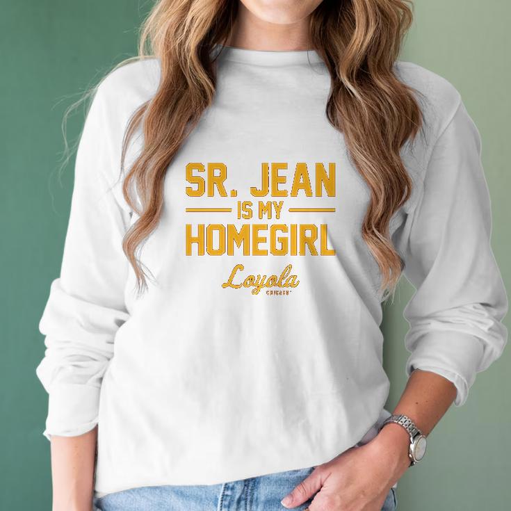 Campus Apparel Loyola Chicago Ramblers Sister Jean Is My Homegirl Women Long Sleeve Tshirt