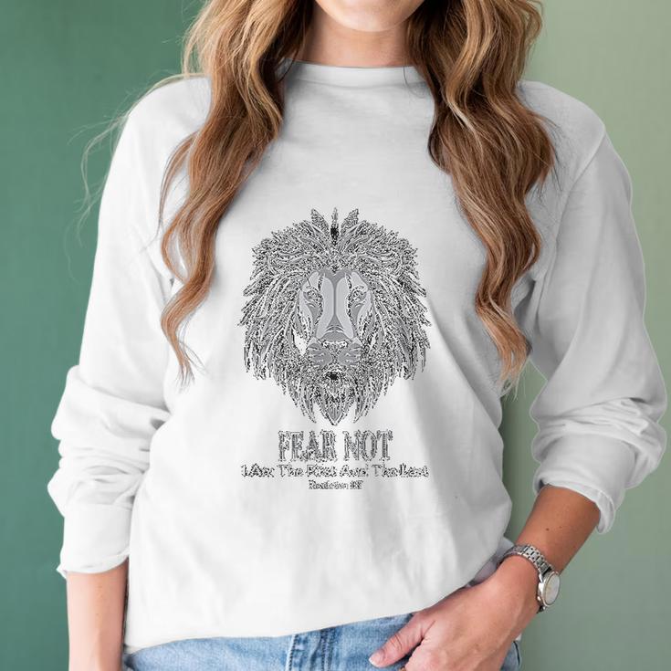 Christian Faith Jesus Yeshua Gifts Fear Not Women Long Sleeve Tshirt