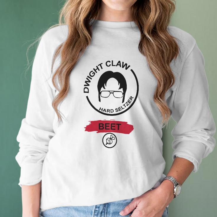 Claw Hard Seltzer Beet Dwight Schrute Shirt Women Long Sleeve Tshirt