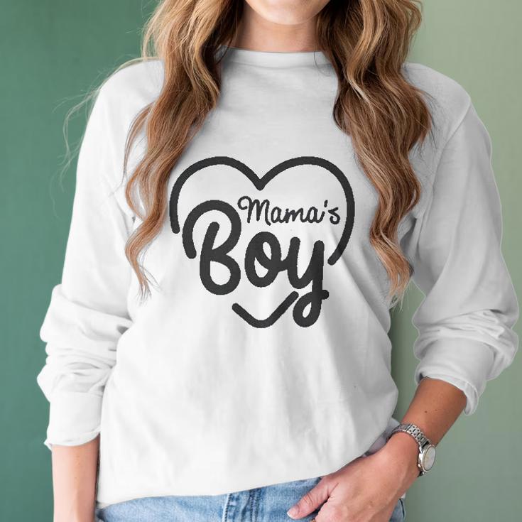 Creeper Mamas Boy Cute Funny Sarcastic Shower Baby Women Long Sleeve Tshirt