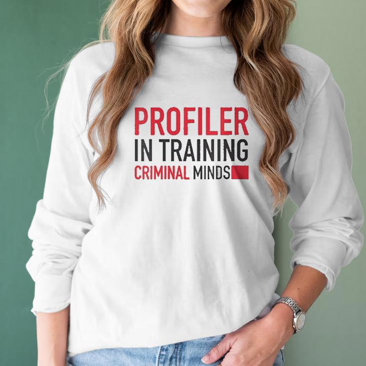 Womens Criminal Minds Profiler In Training Women Long Sleeve Tshirt