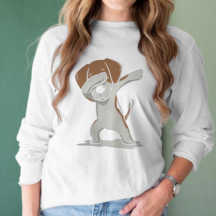 Dabbing-Beagle-Christmas-2018 Women Long Sleeve Tshirt