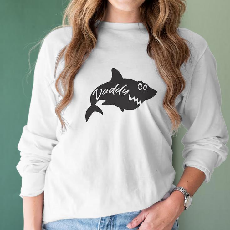 Daddy Shark Mommy Shark Meaningful Gifts For Mom Women Long Sleeve Tshirt