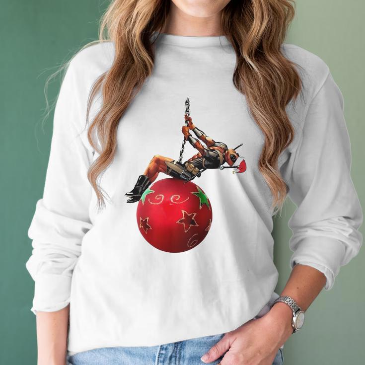 Deadpool Christmas Funny Parody Unisex T-Shirt Women Long Sleeve Tshirt