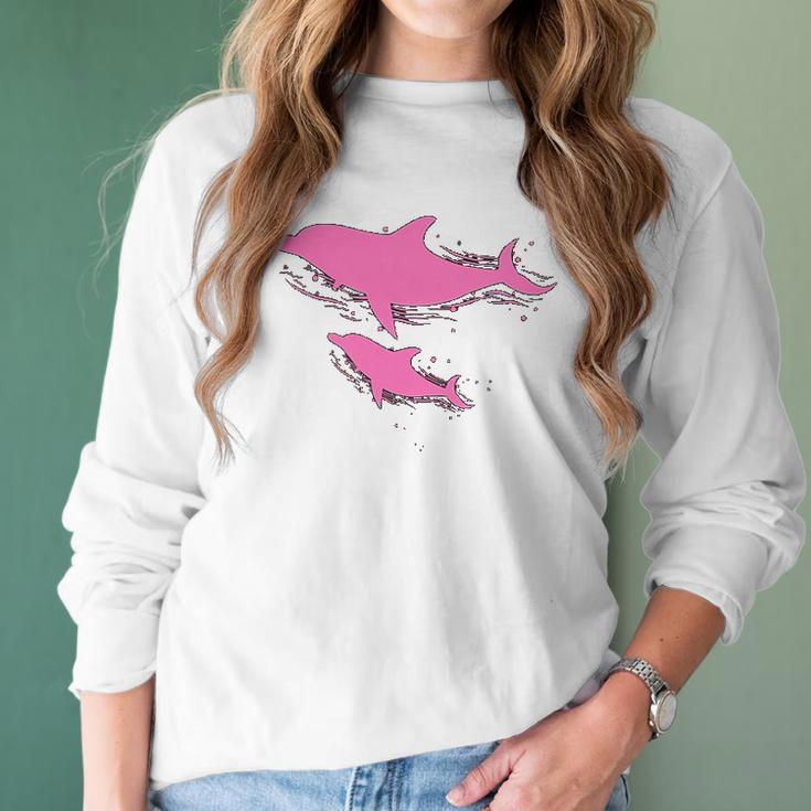 Dolphin Mom Women Long Sleeve Tshirt