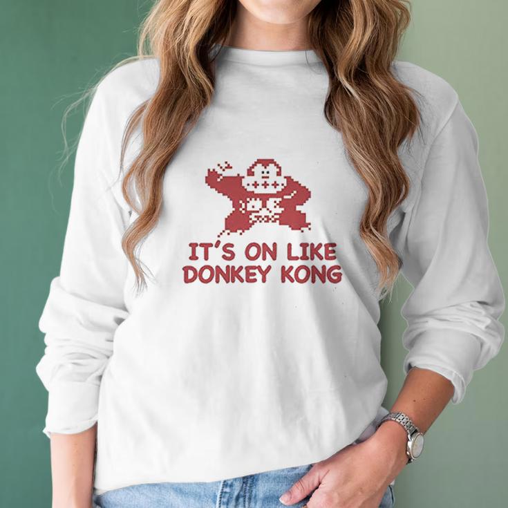 It Is On Like Donkey Kong Women Long Sleeve Tshirt