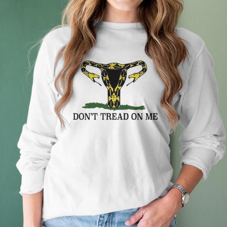 Dont Tread On Me Uterus Snake Unisex Protect Roe V Wade Womens Pro Choice Abortion Rights Women Long Sleeve Tshirt