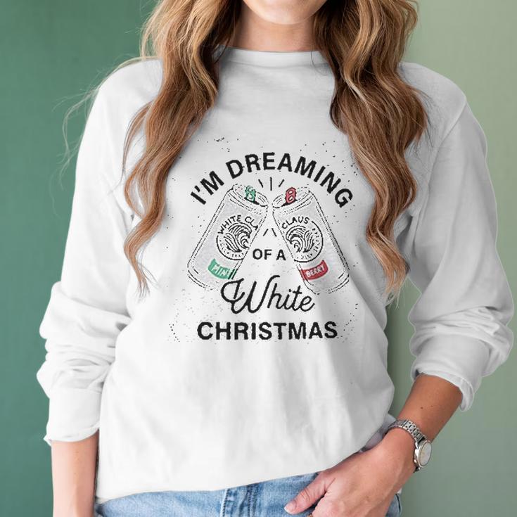 I Am Dreaming Of A White Christmas Graphic Women Long Sleeve Tshirt