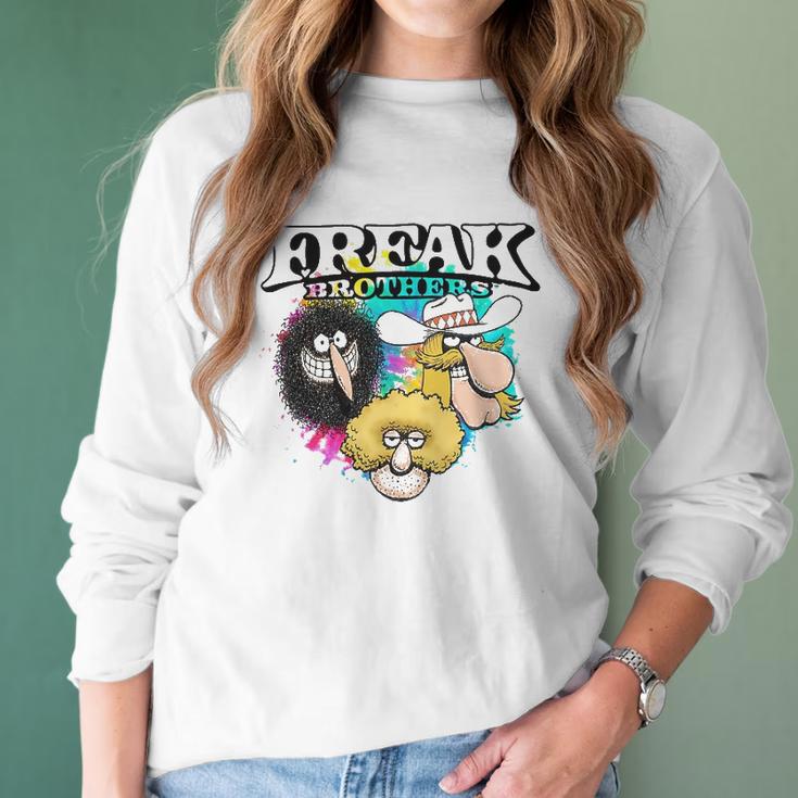 Freak Brothers Freak Trio Characters Men Women T-Shirt Graphic Print Casual Unisex Tee Women Long Sleeve Tshirt