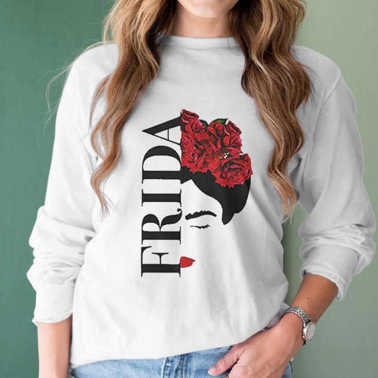 Frida Kahlo Flower Face Women Long Sleeve Tshirt