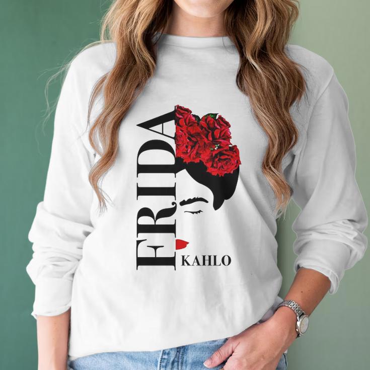 Frida Kahlo Flower Girl Women Long Sleeve Tshirt