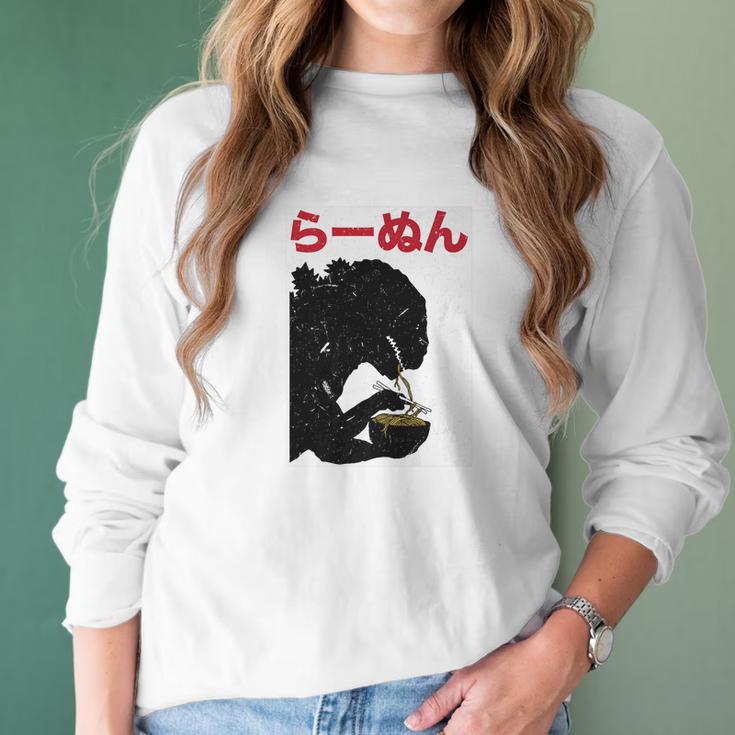 Funny Kaiju Ramen Street Wear Anime Manga Christmas Women Long Sleeve Tshirt