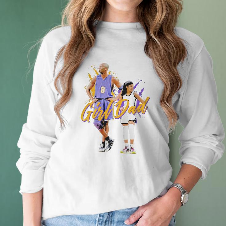 Girl Dad Kobe And Gigi Bryant Dad And Daughter Father S Day Women Long Sleeve Tshirt