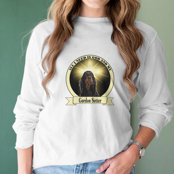 God And My Gordon Setter Women Long Sleeve Tshirt