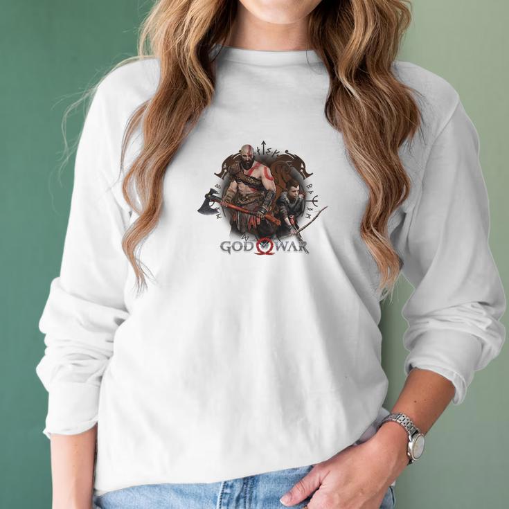 God Of War Kratos And Son Ready Women Long Sleeve Tshirt