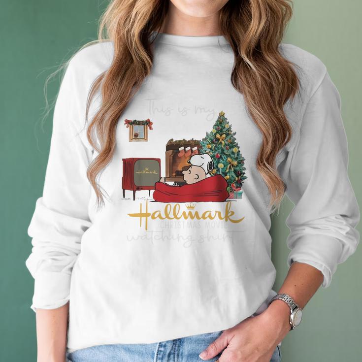 This Is My Hallmark Christmas Movie Watching Women Long Sleeve Tshirt