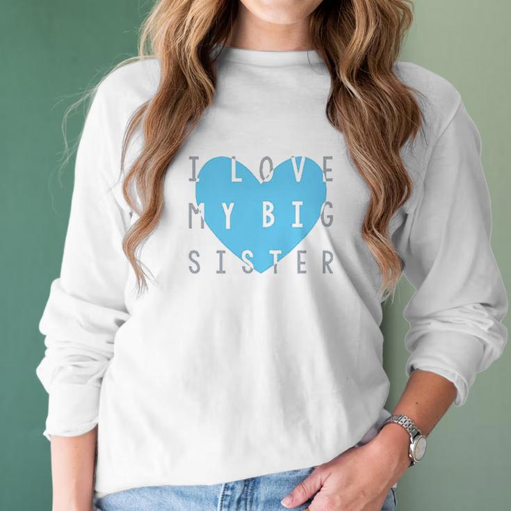 Heart Co Designs Big Sister Baby Clothes I Love My Big Sister Women Long Sleeve Tshirt