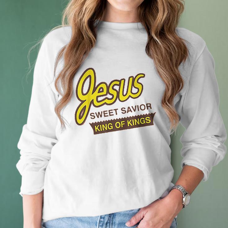 Jesus Sweet Savior King Of Kings Women Long Sleeve Tshirt