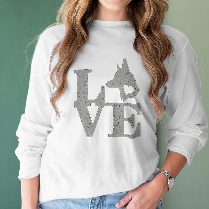 Love German Shepherd Dog Women Fashion Slouchy Dolman Women Long Sleeve Tshirt