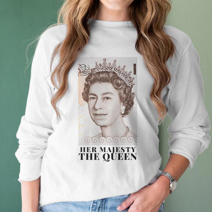 Her Majesty The Queen Men Women T-Shirt Graphic Print Casual Unisex Tee Women Long Sleeve Tshirt