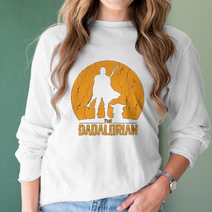 The Mandalorian Dadalorian Best Christmas Gifts For Dad Women Long Sleeve Tshirt